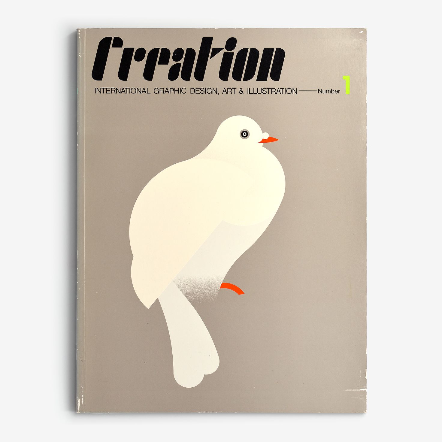 The cover of the first issue of Creation designed by Tanaka Ikkō