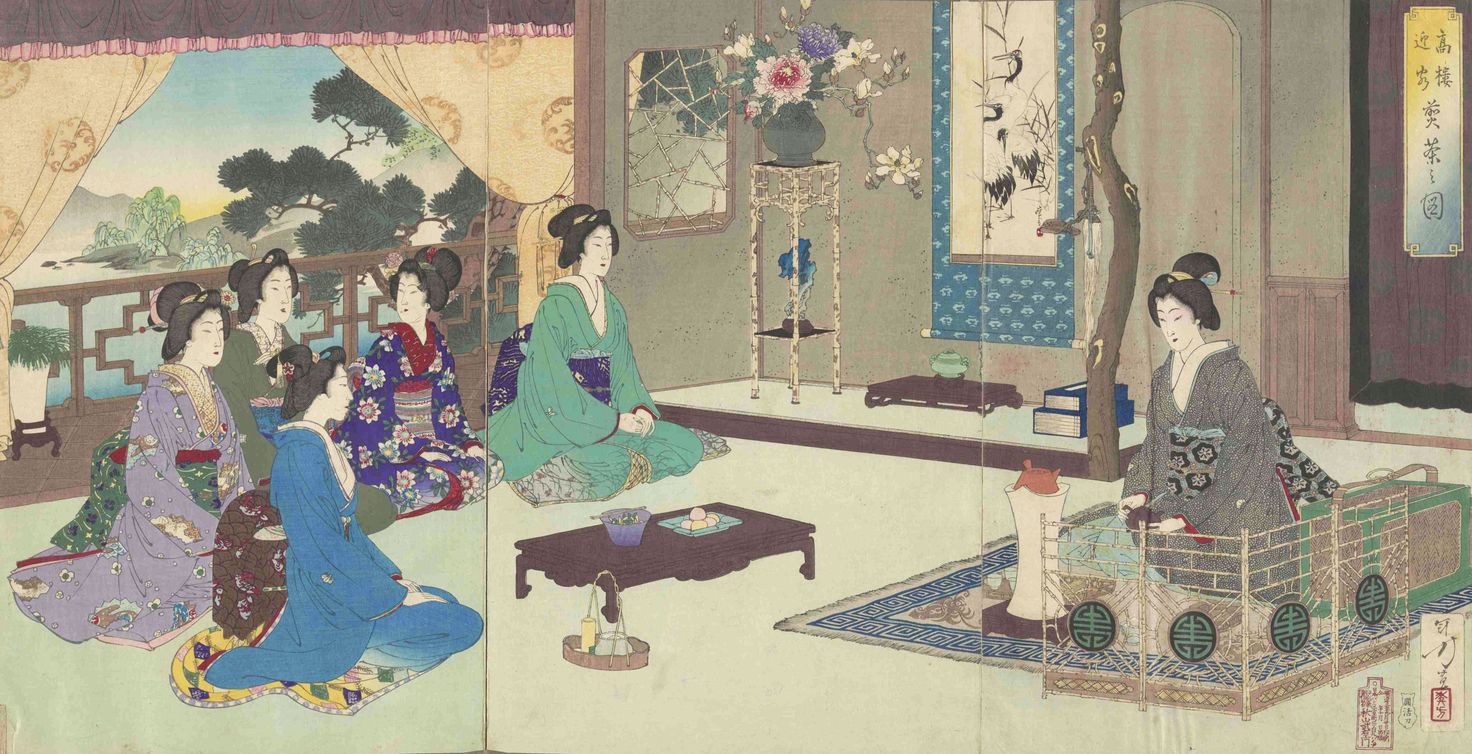 Kōō geike sencha no zu (1890)
