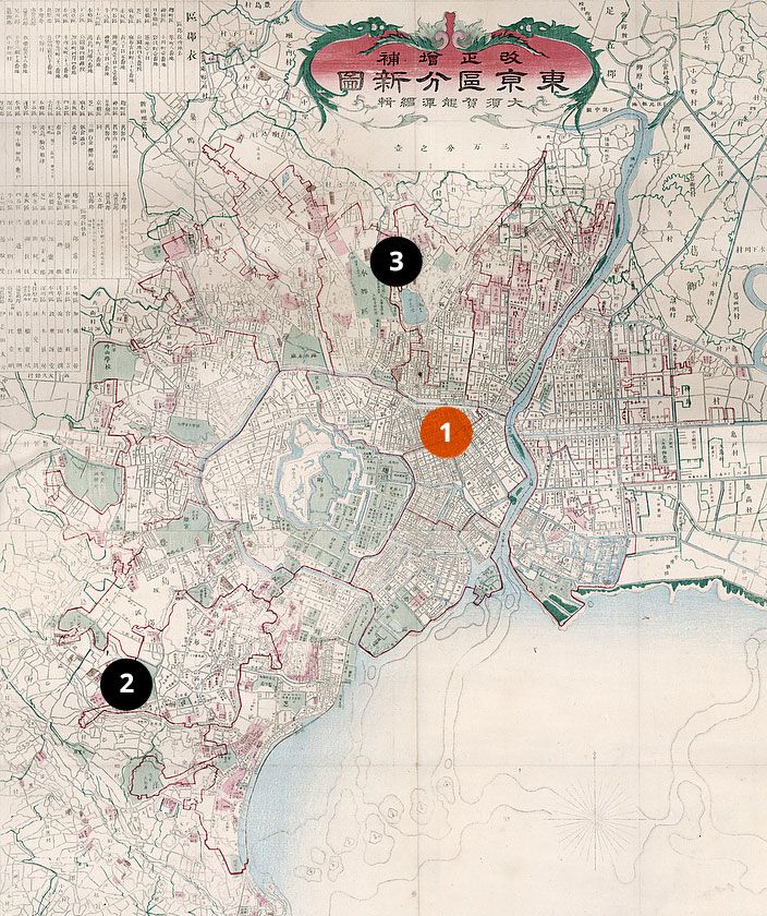 Map of Tokyo (1879)