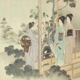 美人奇石会縦覧之図