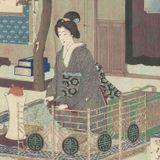 髙桜迎家煎茶之図