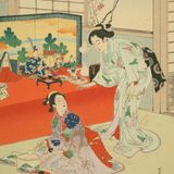 ひな遊: 元文頃婦人