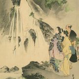 観瀑: 貞享頃婦人