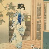湯あがり : 寛政頃婦人