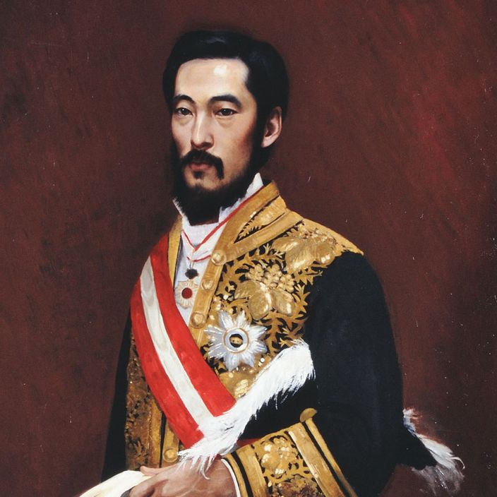 Portrait of Nabeshima Naohiro (1881), by Kaneyuki Hyakutake