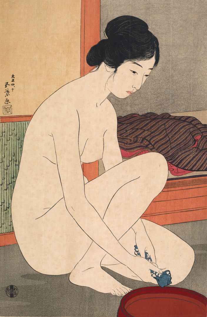 Yokujō no on'na (Frau nach dem Bad)